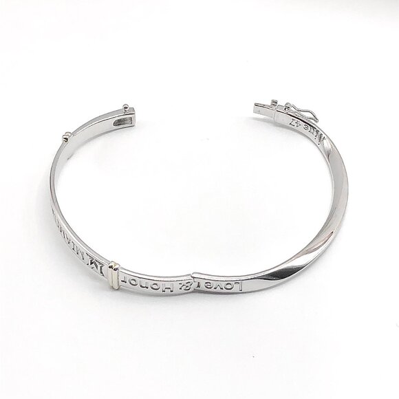 Ohio Miami University Oval Style Sterling Silver Hinged Bangle Bracelet - Picture 7 of 9